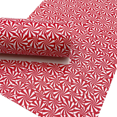 RED STARLIGHT MINTS Designer Prints Smooth Faux Leather Sheets, Custom Leather Sheets, Leather for Earrings