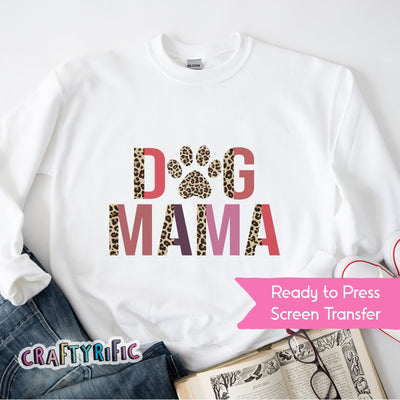 Dog Mama Matte Thin Screen Print Transfer