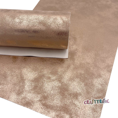 ROSE GOLD Oil Slick Faux Leather, Vegan Leather Sheets, Fabric Sheets, Leather for Earrings