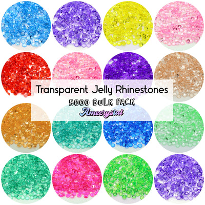 BULK Transparent Jelly Rhinestones
