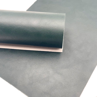 Forest Green Smooth Faux Leather Sheet