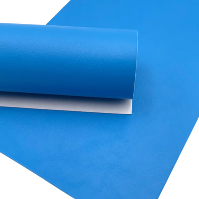 Turquoise Blue Smooth Faux Leather Sheet