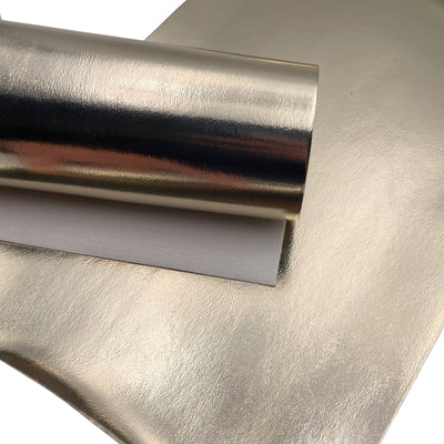 Metallic Gold Smooth Faux Leather Sheet