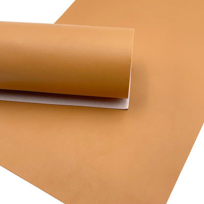 Peanut Butter Smooth Faux Leather Sheet