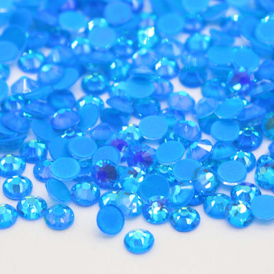 Blue Luminous Glass Rhinestones