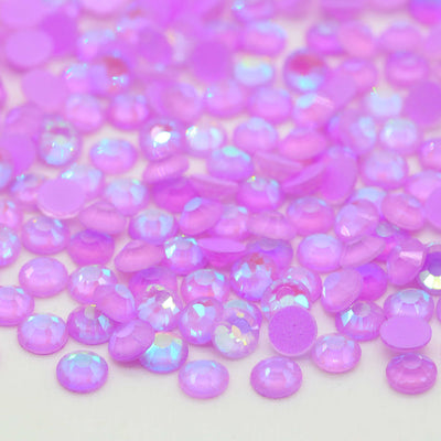 Light Purple Luminous Glass Rhinestones