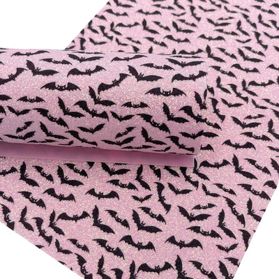 Bats Fine Glitter Fabric Sheet