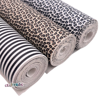 Animal Print Faux Leather Roll 10x52in