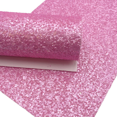 Matte Pink Premium Chunky Glitter Fabric