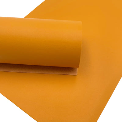 Mustard Smooth Faux Leather Sheets, Pvc Leather Sheets, Leather for Earrings, Hair Bow Material
