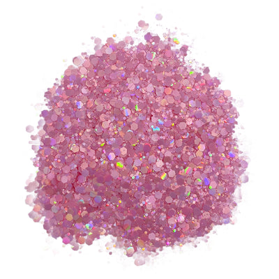 Macaroon Series - Blush Pink Chunky Glitter, Polyester Glitter, Solvent Resistant, Premium Quality Glitter for Tumblers