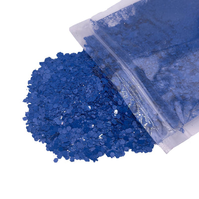 Matte Royal Blue Chunky Glitter, Polyester Glitter, Solvent Resistant, Premium Quality Glitter for Tumblers