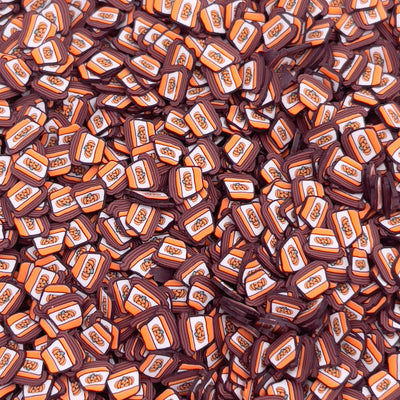 Pumpkin Spice Latte Polymer Clay Slices, 5mm Fake Sprinkles, Clay Slices for Nail Art and Slime