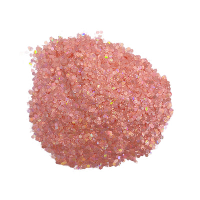 Macaroon Series - Peach Chunky Glitter, Polyester Glitter, Solvent Resistant, Premium Quality Glitter for Tumblers