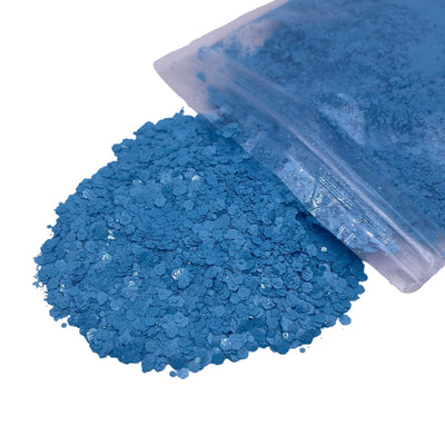 Matte Turquoise Chunky Glitter, Polyester Glitter, Solvent Resistant, Premium Quality Glitter for Tumblers