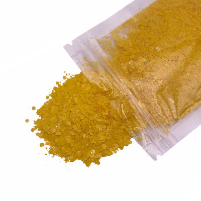 Matte Sunflower Yellow Chunky Glitter, Polyester Glitter, Solvent Resistant, Premium Quality Glitter for Tumblers