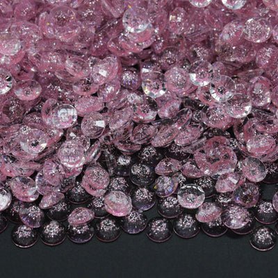 Light Pink Glitter Jelly Flatback Rhinestones 1000pcs