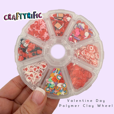 Valentine Day Themed Polymer Clay Wheel