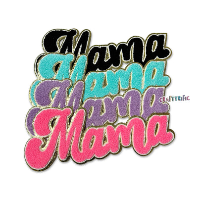 Mama Chenille Iron On Patch